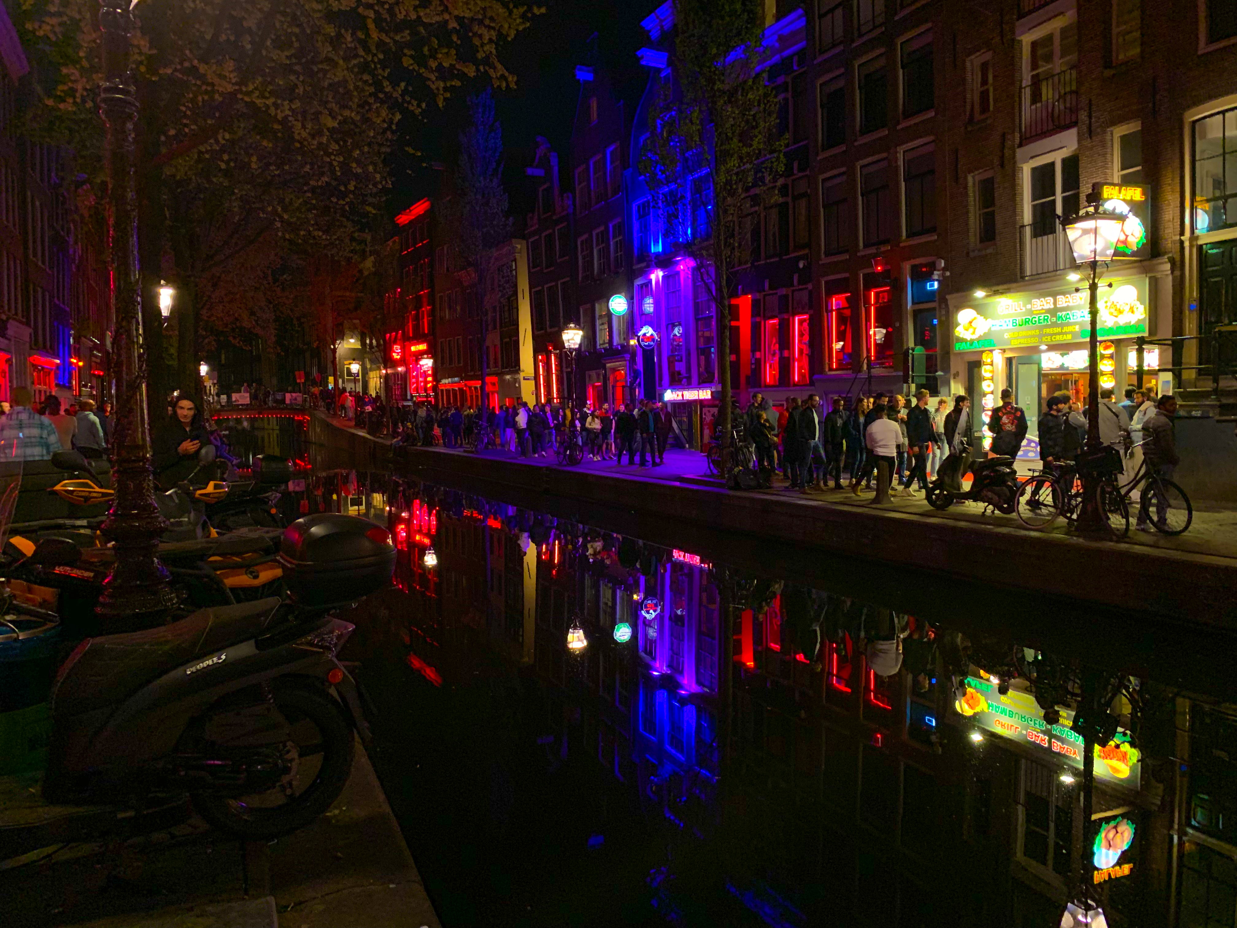 Red Light District i Amsterdam